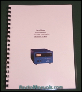 Tokyo Hy-Power HL-1.2KFX Instruction Manual - Click Image to Close